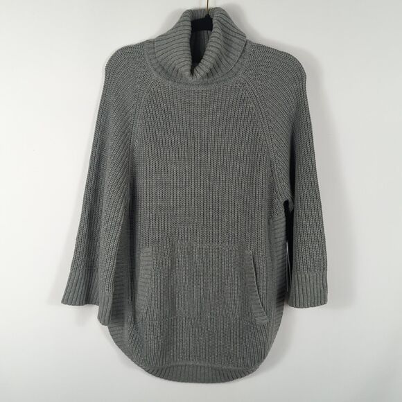 UGG Raelynn 3/4-Sleeve Knit Poncho Sweater Grey Size Small New NWT Pullover - Picture 1 of 6